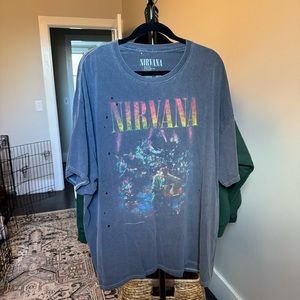 Oversized Nirvana band tee
